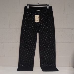 Vine & Valley Black Rhinestone Denim Jeans, Size Small, NWT, Glam Chic